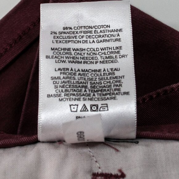 Express Embroidered Shortie Shorts Womens 2 Pink Chino Mid Rise Boho Casual L07X - Picture 7 of 7